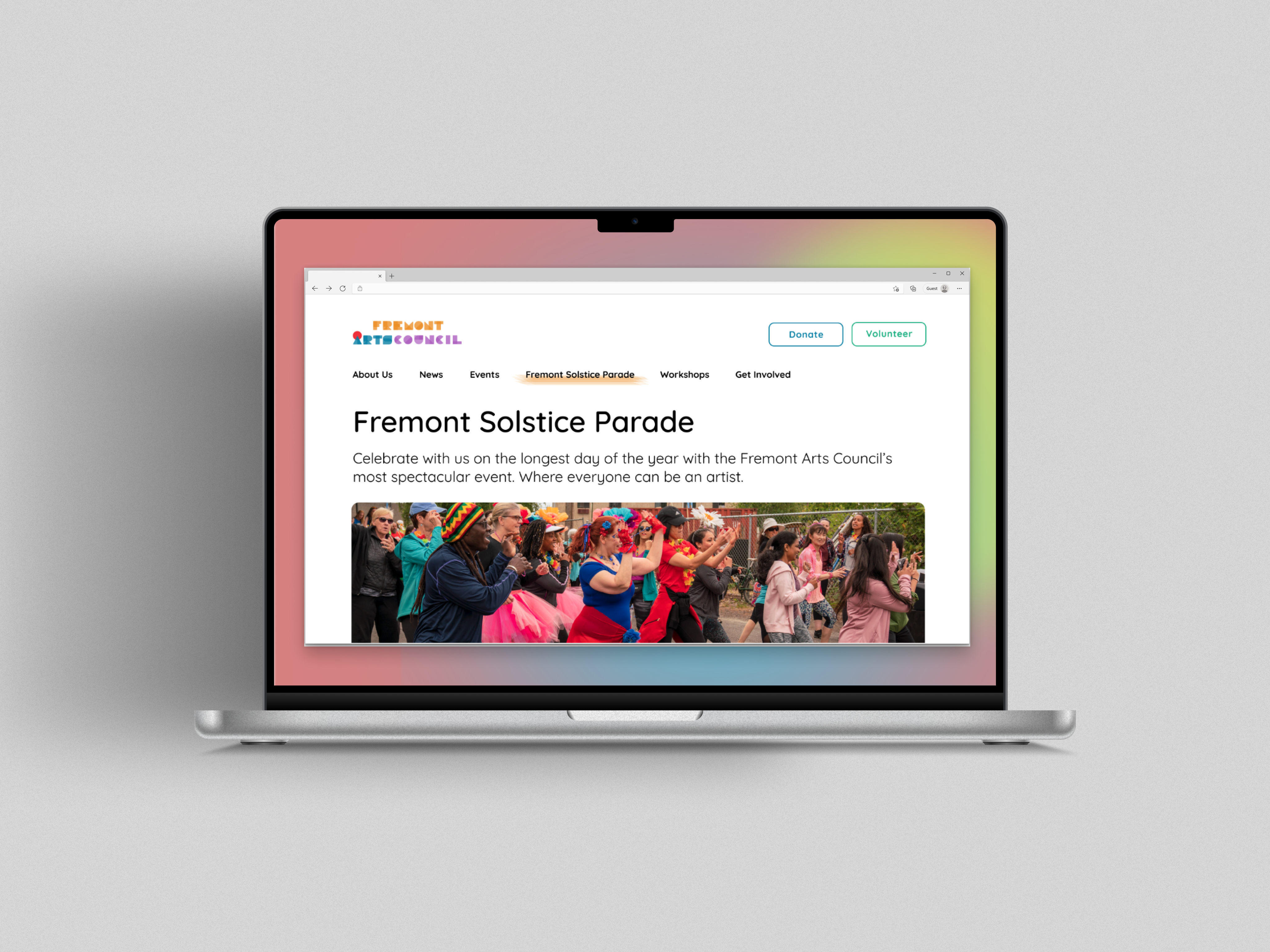 Website design for Fremont Arts Council